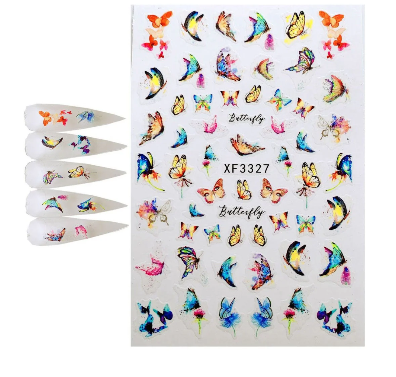 Nail Stickers | Butterfly | XF3327