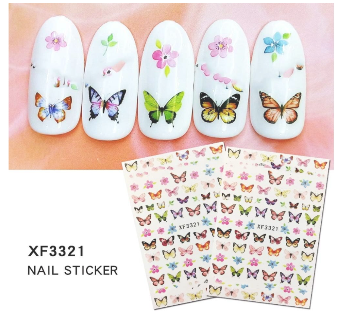 Nail Stickers | Butterfly | XF3321