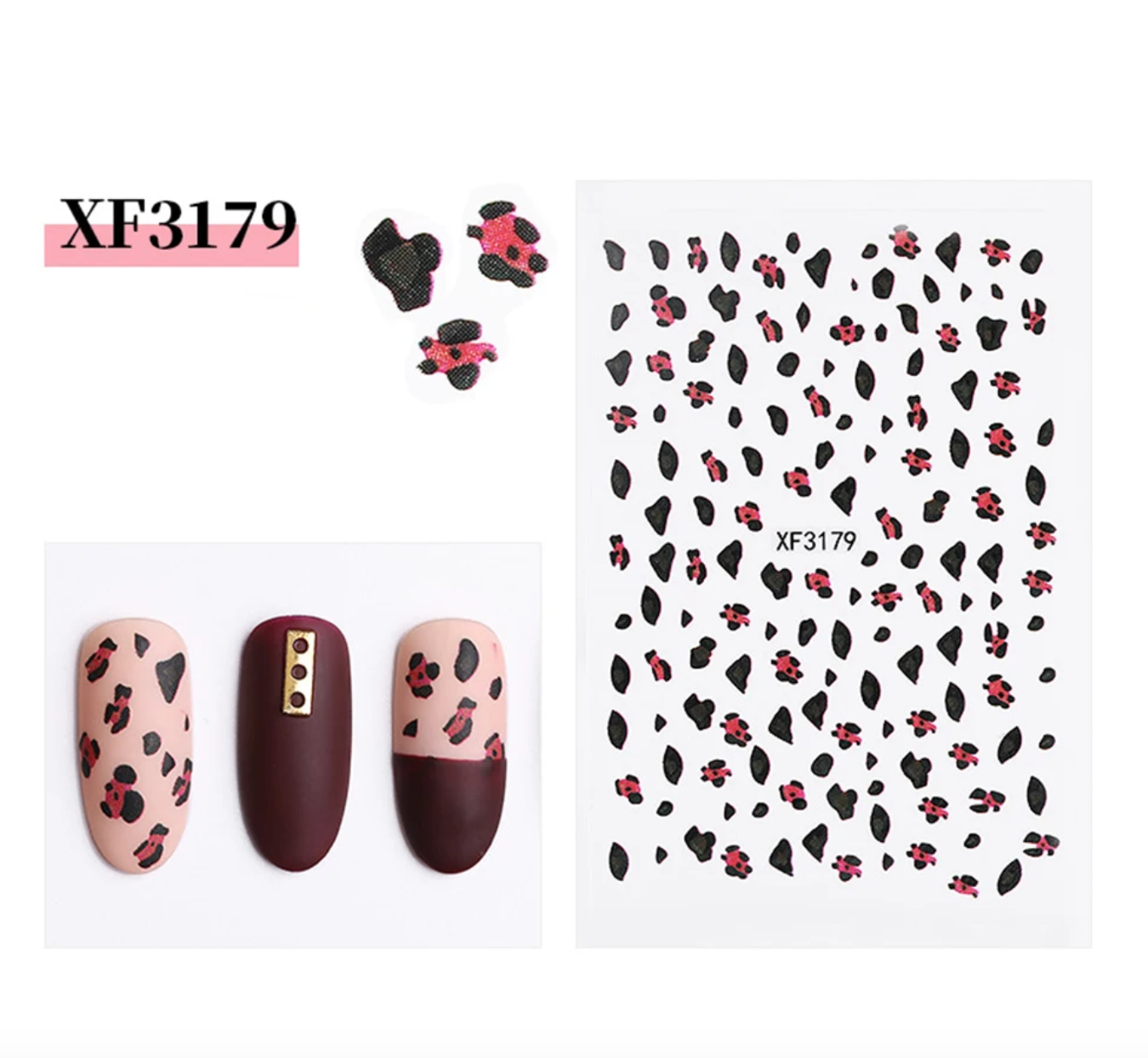 Nail Stickers | Leopard | XF3179