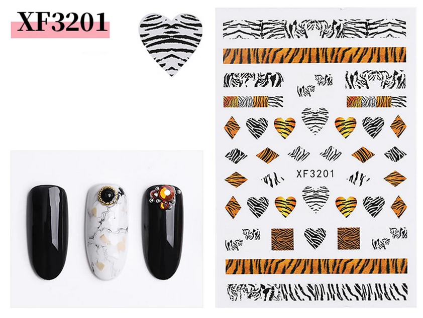 Nail Stickers | Leopard | XF3201