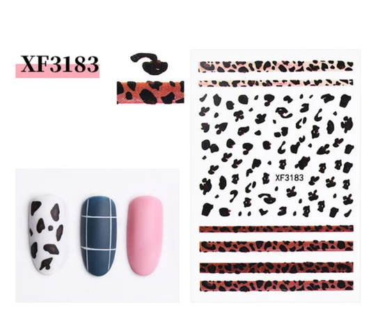 Nail Stickers | Leopard | XF3183