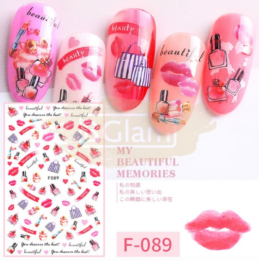 Fashion Nail Stickers - F089