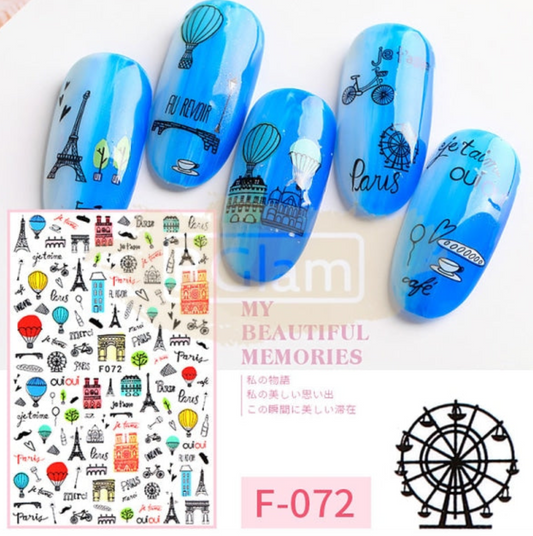 Fashion Nail Stickers - F072