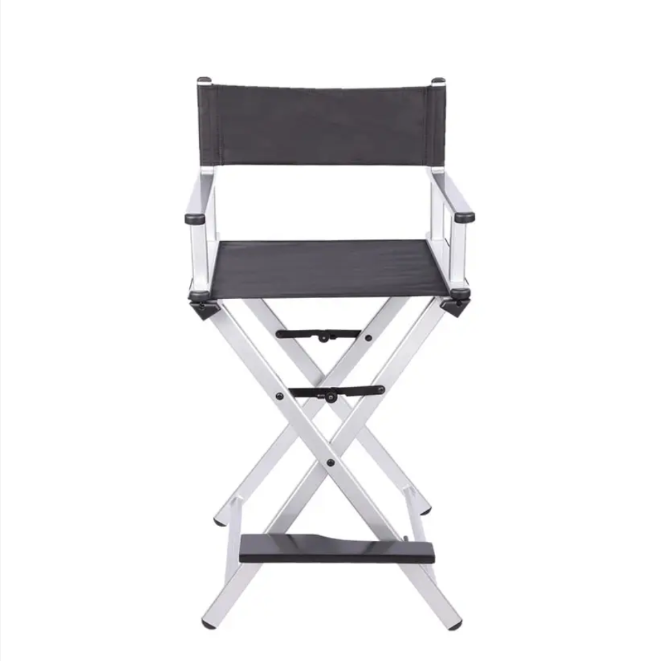 Professional Makeup Artist Director's Chair with Headrest | Silver