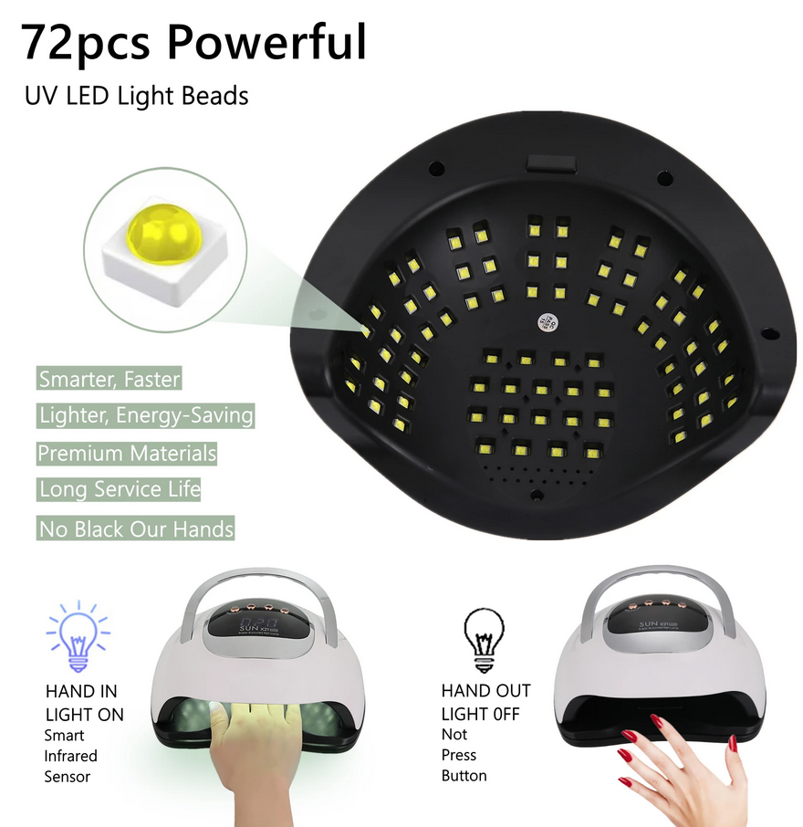 SUN X21 Lampe à ongles UV LED | 72 LED | 320W