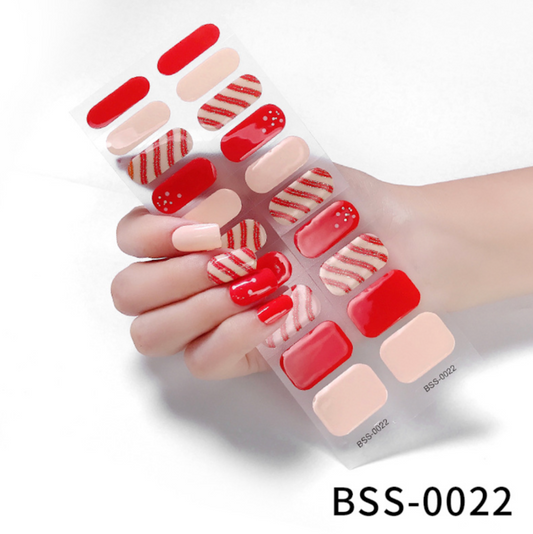 20 PCS Semi-Cured Gel Nail Wraps | BSS 0022