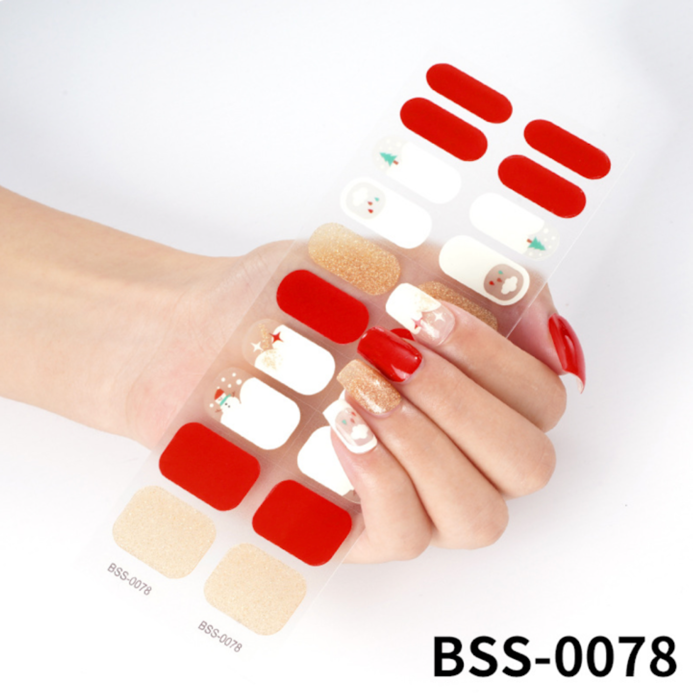 20 PCS Semi-Cured Gel Nail Wraps | BSS 0078
