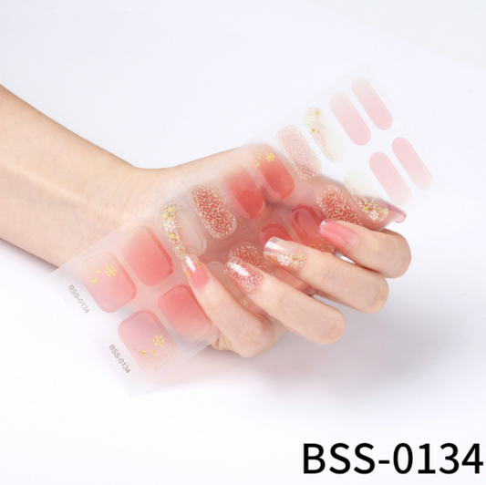 20 PCS Semi-Cured Gel Nail Wraps | BSS 0134