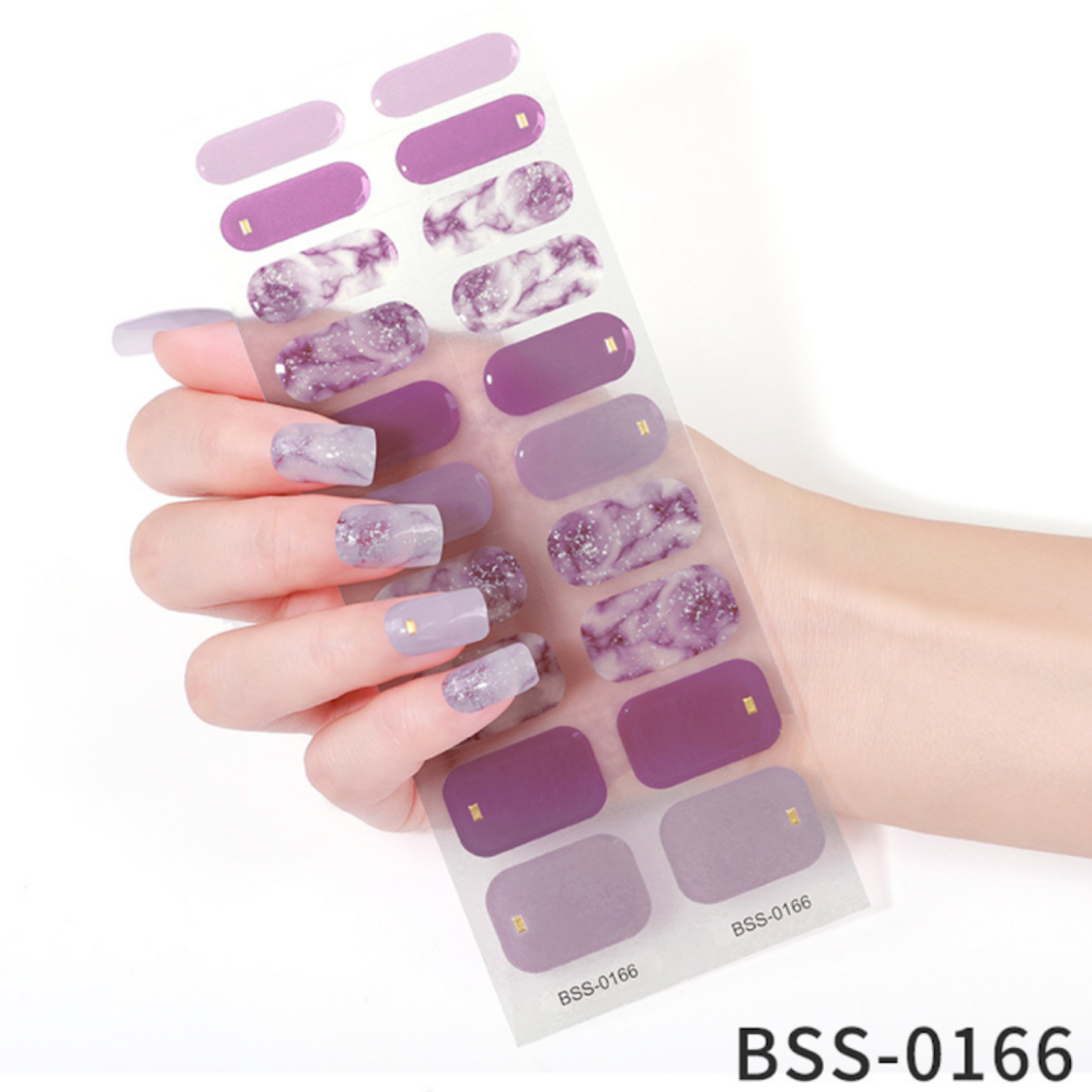 20 PCS Semi-Cured Gel Nail Wraps | BSS 0166