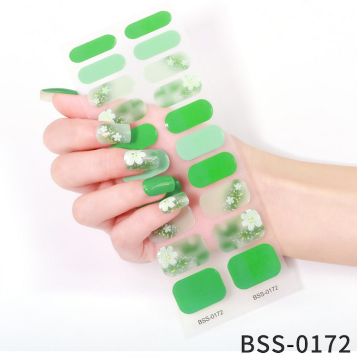 20 PCS Semi-Cured Gel Nail Wraps | BSS 0172