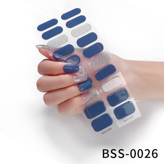 20 PCS Semi-Cured Gel Nail Wraps | BSS 0026