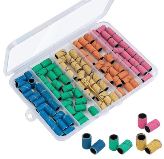 Kit de bandes de ponçage des ongles | Multicolore (100 pièces)