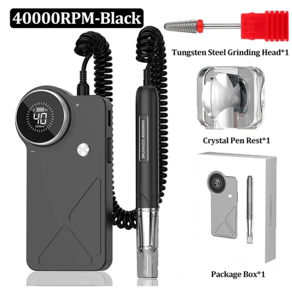 Portable Nail drill Machine 40000RPM 80W