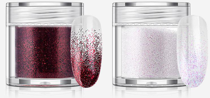 12-Piece Glitter Mirror Powder Set