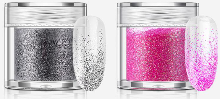 12-Piece Glitter Mirror Powder Set