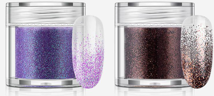 12-Piece Glitter Mirror Powder Set