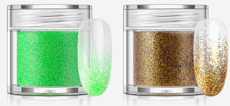 12-Piece Glitter Mirror Powder Set