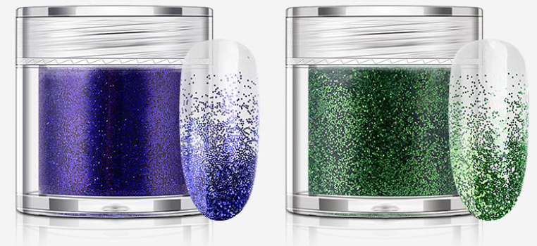 12-Piece Glitter Mirror Powder Set