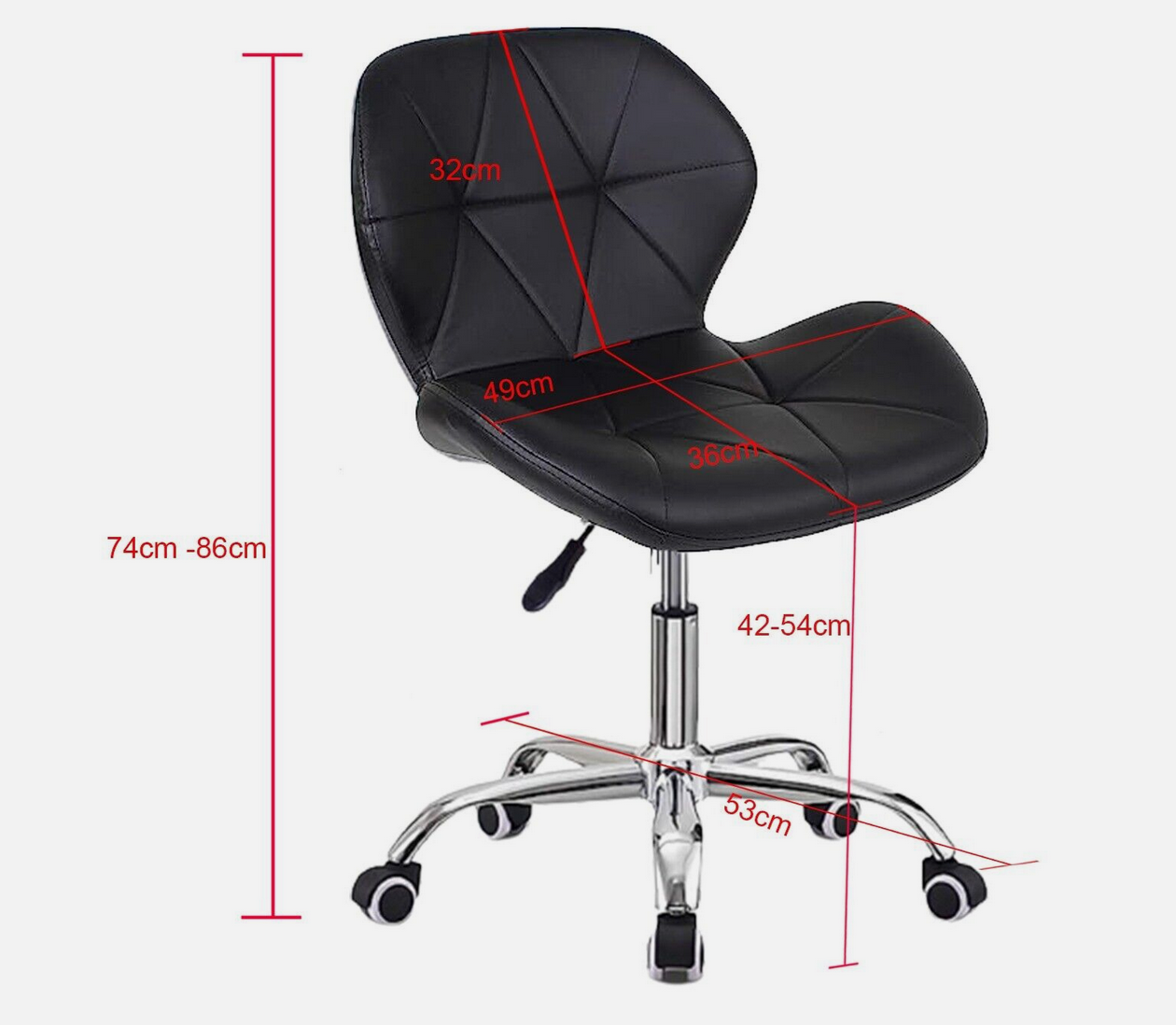 ErgoComfort Salon Chair | Black