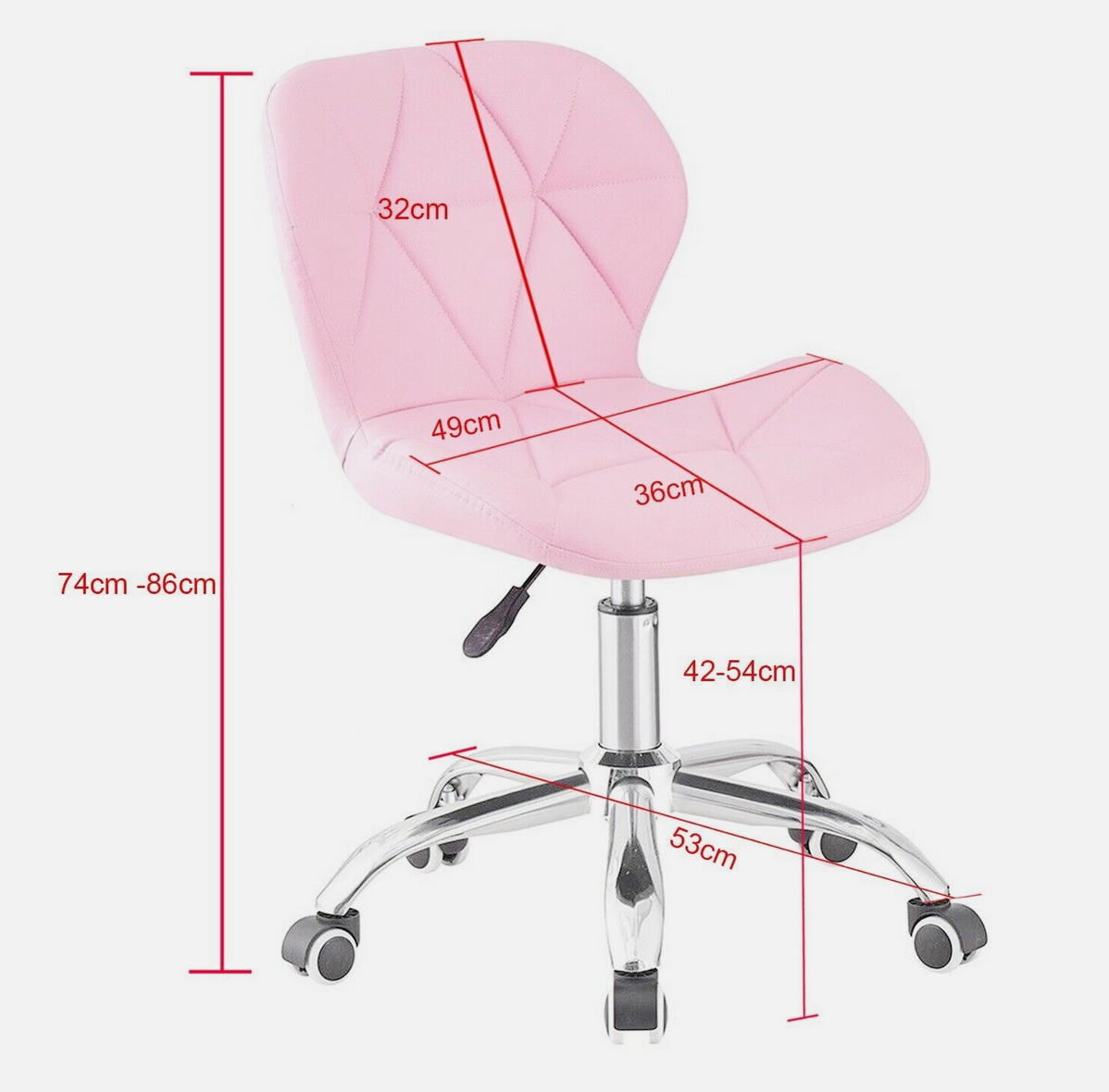 ErgoComfort Salon Chair | Pink