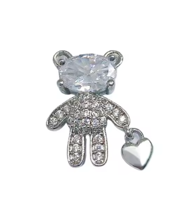 3D Nail Fashion Jewelry | Bear with Heart | 3240 & 3241 | Sold by the piece