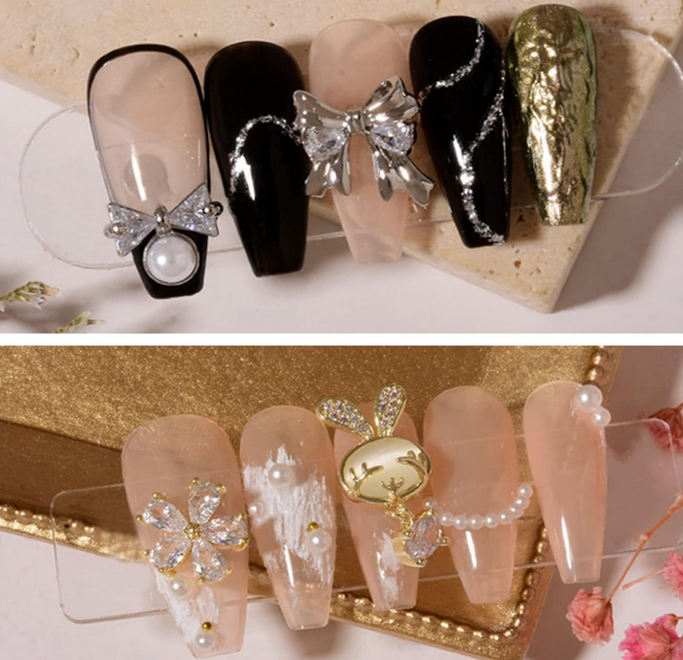 3D Nail Fashion Jewelry | Gold or Silver Color | K8-2752 to K8-2767 | Sold by the piece