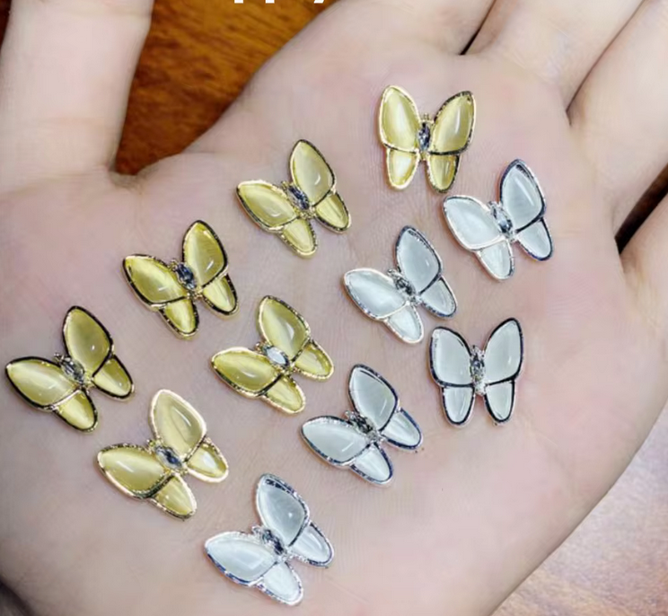 Bijoux fantaisie 3D pour ongles | Style Papillon | Vendu à l'unité