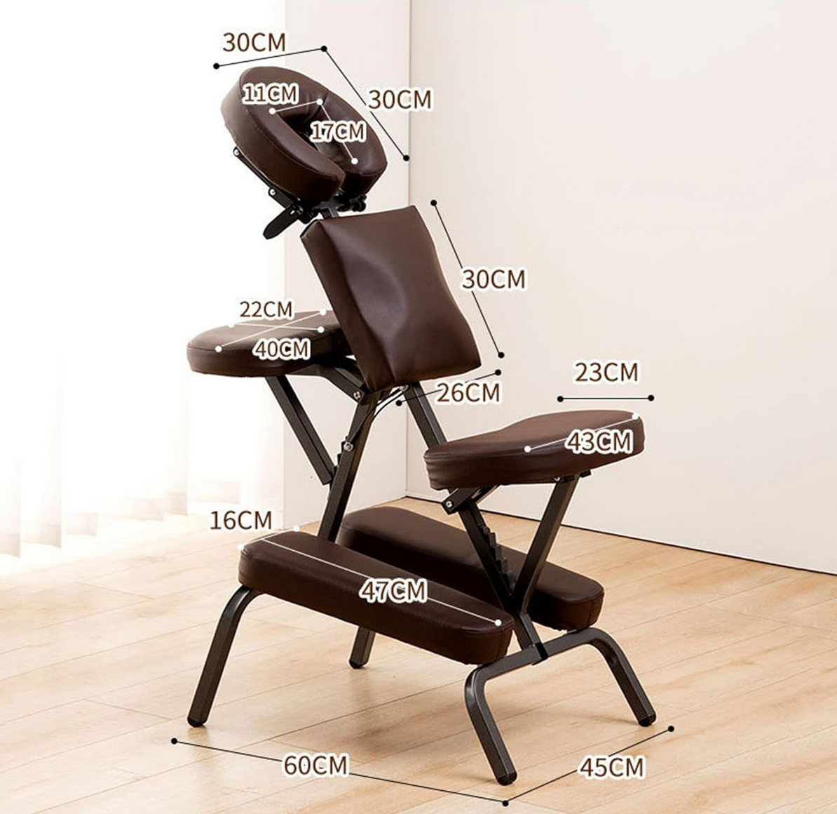 Portable Folding Massage Chair | Black