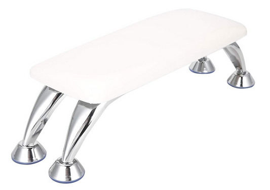 Professional Manicure Arm Rest & Pedicure Foot Rest | White