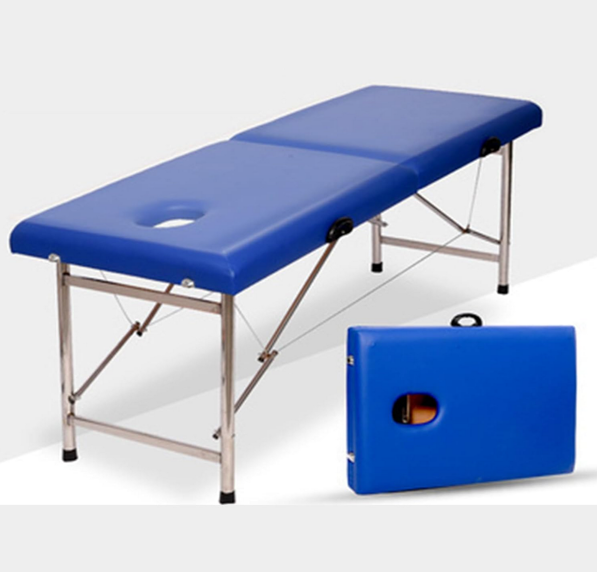 Portable Massage Bed 180*60*65cm | Blue