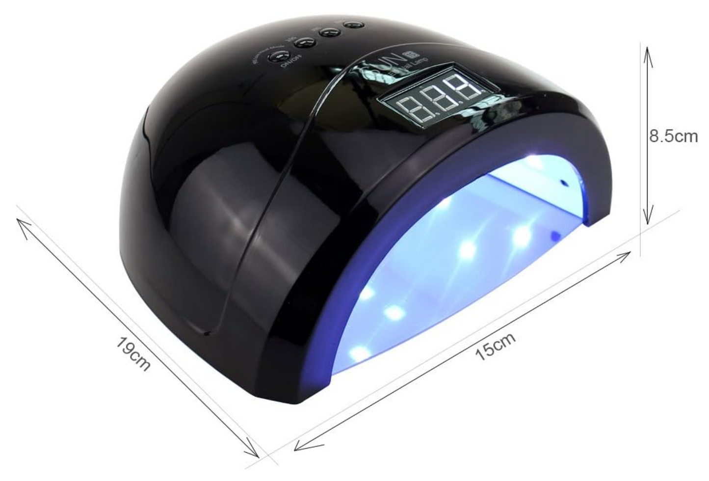 Lampe UV pour Ongles Sun 1S | Noir | 30 LED | 48W