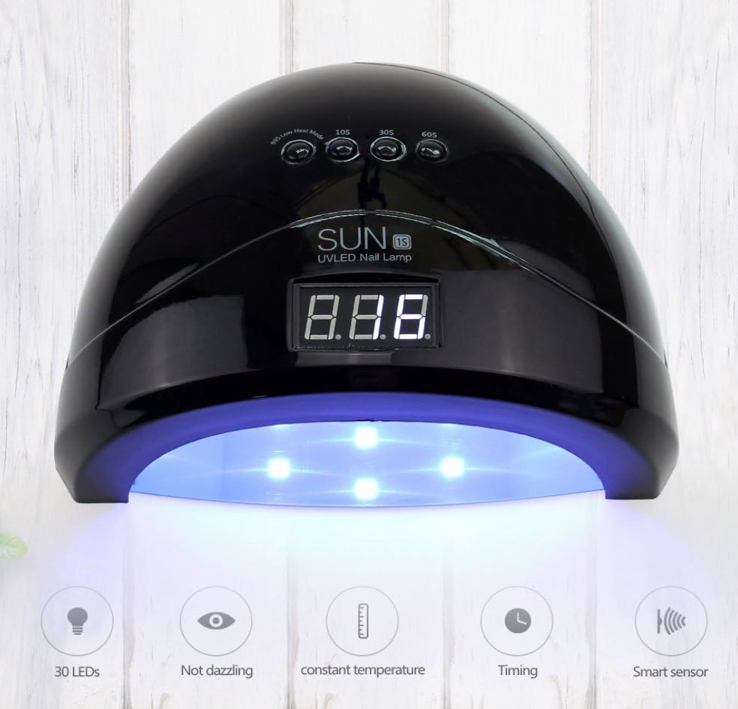 Lampe UV pour Ongles Sun 1S | Noir | 30 LED | 48W