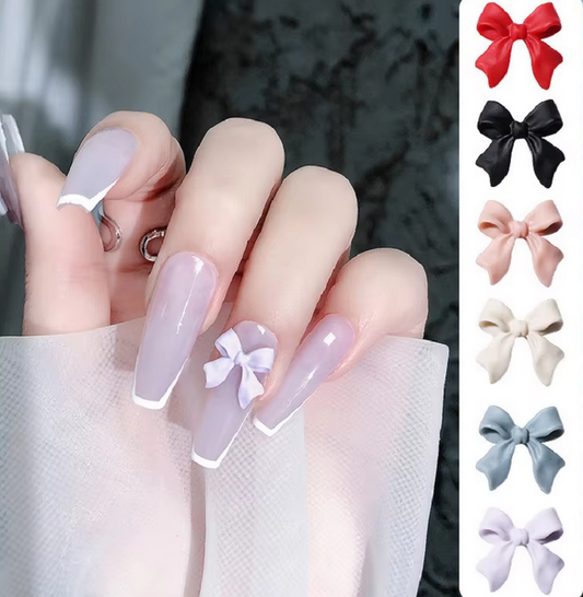 Bow-shaped Nail Art | 6 Different Colors | sell per unit