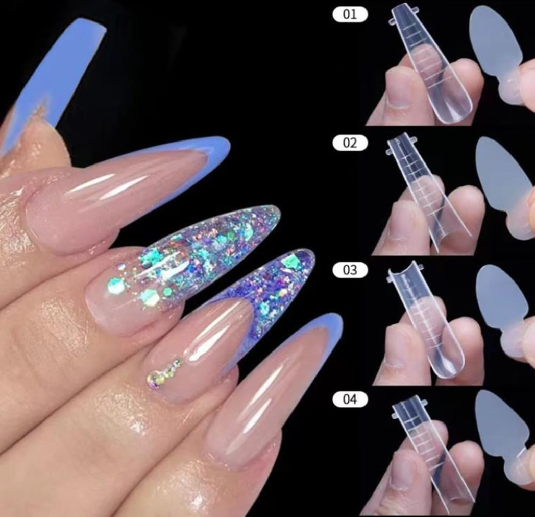 12 Autocollants en résine pour ongles en acrylique