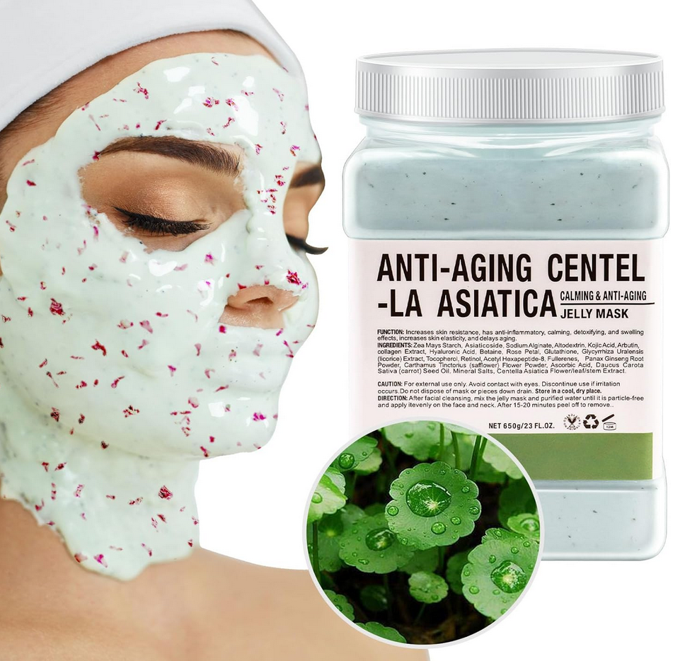 Masque Gelée Visage 650g | Anti-âge Centralla Asiatica | Apaisant & Anti-âge