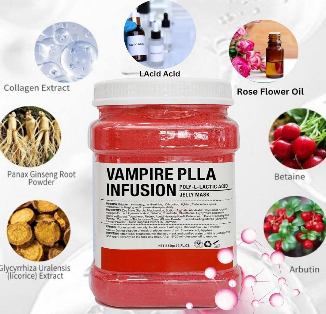 Masque Gelée Visage 650g | Infusion Vampire PLLA | Anti-âge & Éclaircissant