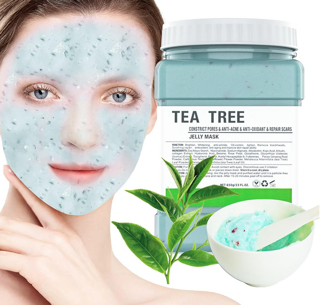 Masque Gelée Visage 650g | Tea Tree | Anti-Acné & Anti-Oxydant