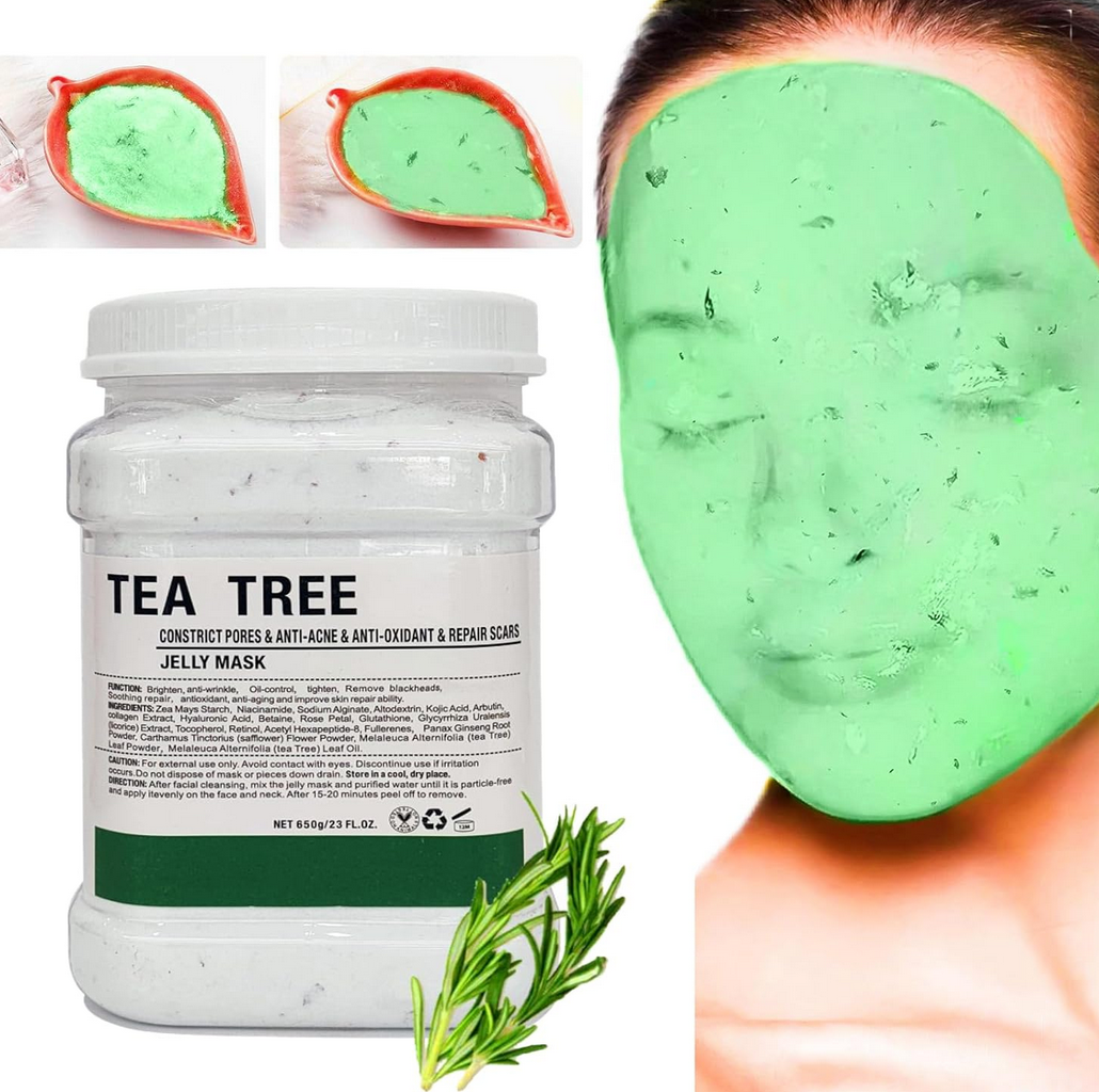 Masque Gelée Visage 650g | Tea Tree | Anti-Acné & Anti-Oxydant