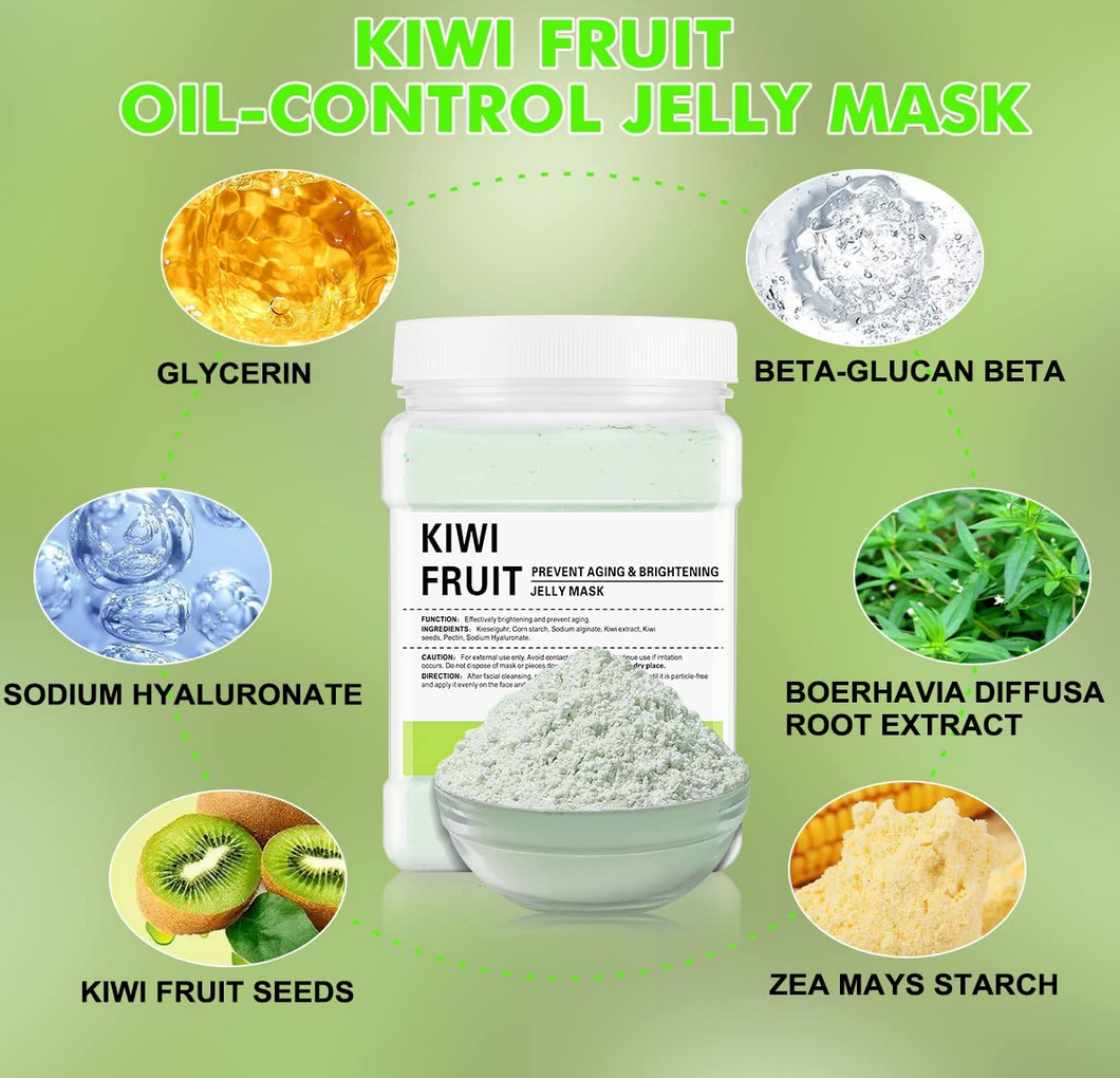 Masque Gelée Visage 650g | Kiwi | Rafraîchi & Réparer