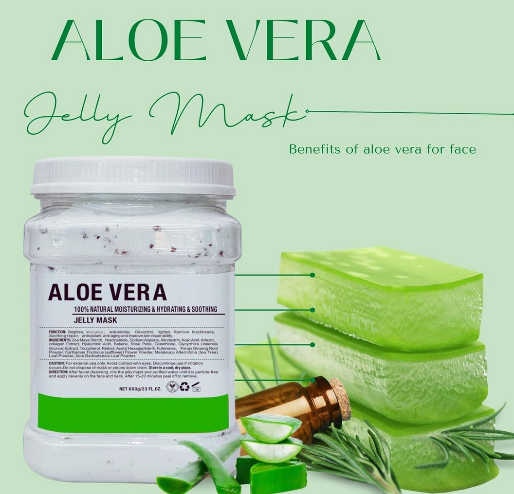 Masque Hydro Jelly 650g | Aloe Vera | Hydratant & Apaisant & 100% Naturel