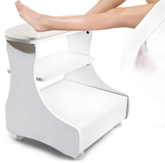 Pedicure Foot Stool | White