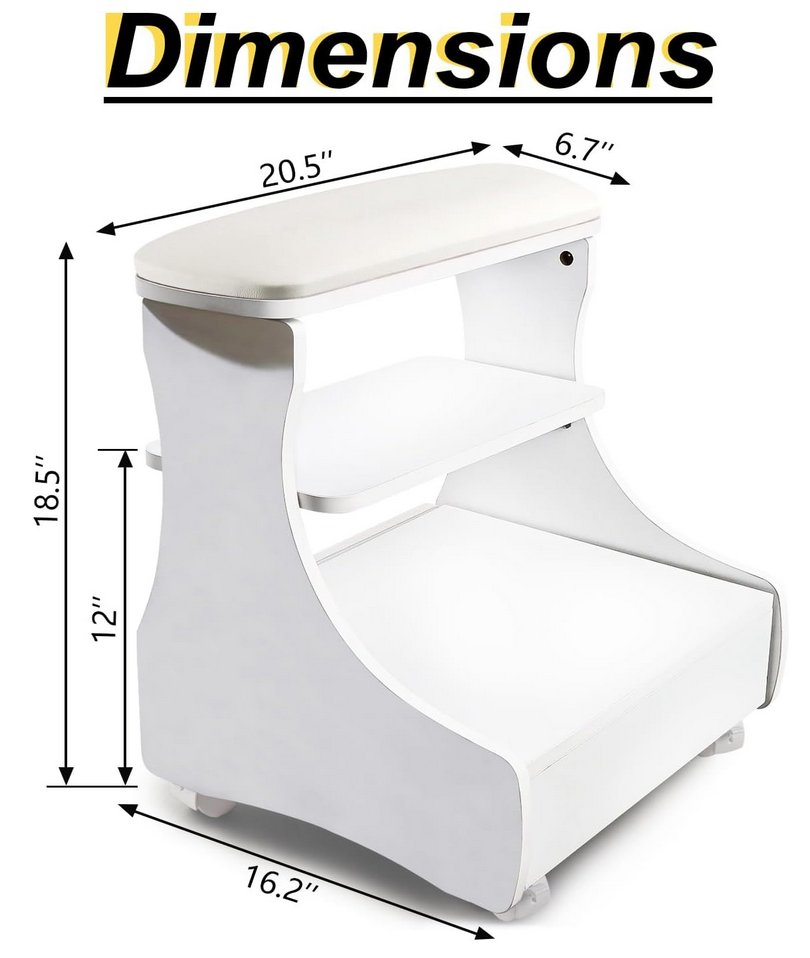 Tabouret de pédicure | Blanc