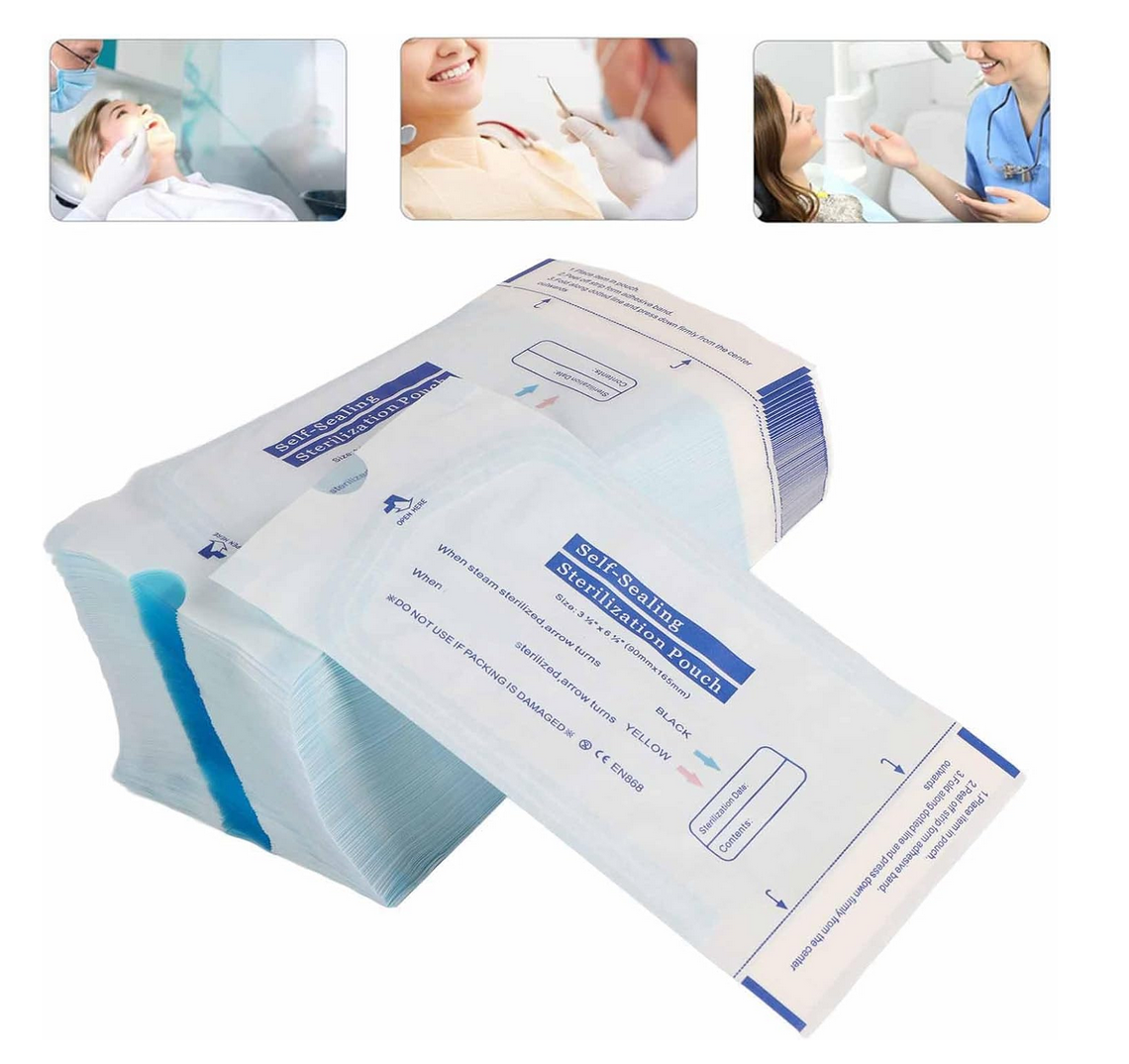 Sterilization Pouches (200pcs/box) | 90x165mm