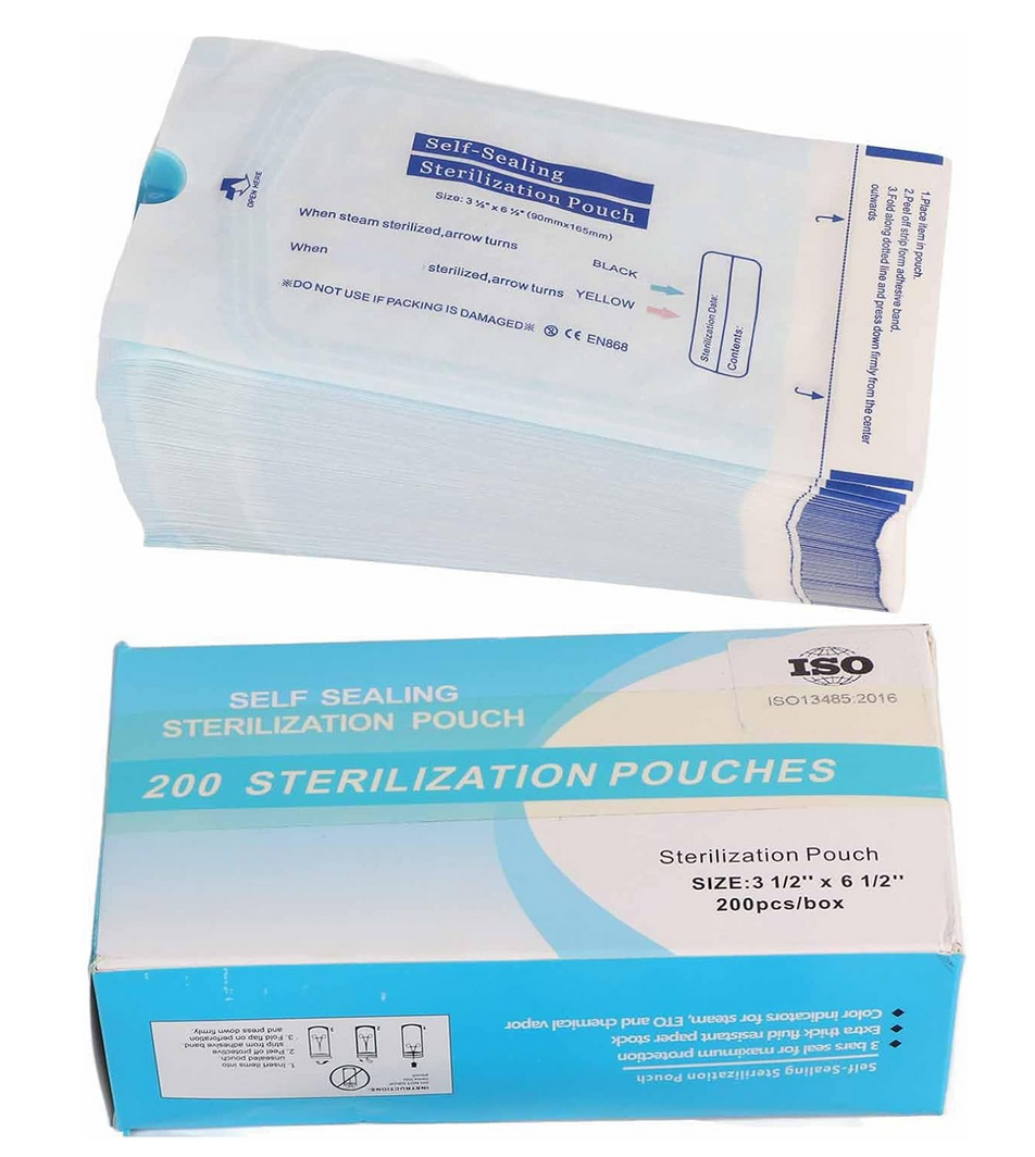 Sterilization Pouches (200pcs/box) | 90x165mm