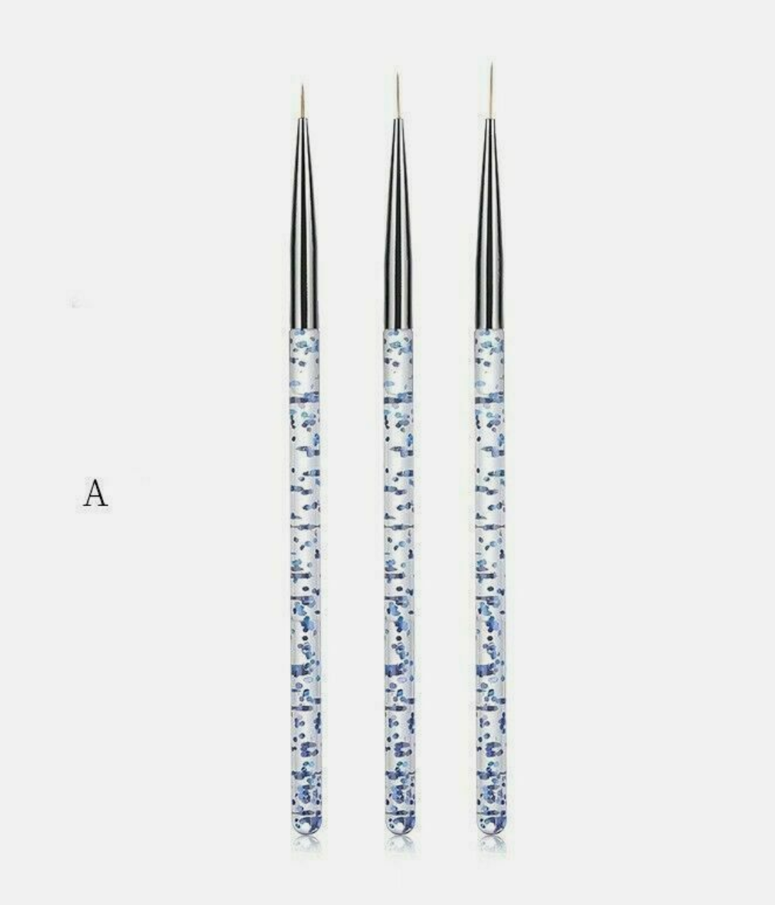 Nail Art Liner Brush Set | 3 Pieces | Color A, B, C