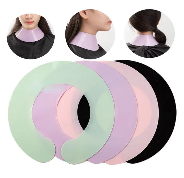 Protège-cou en silicone imperméable | Accessoire professionnel de coiffure