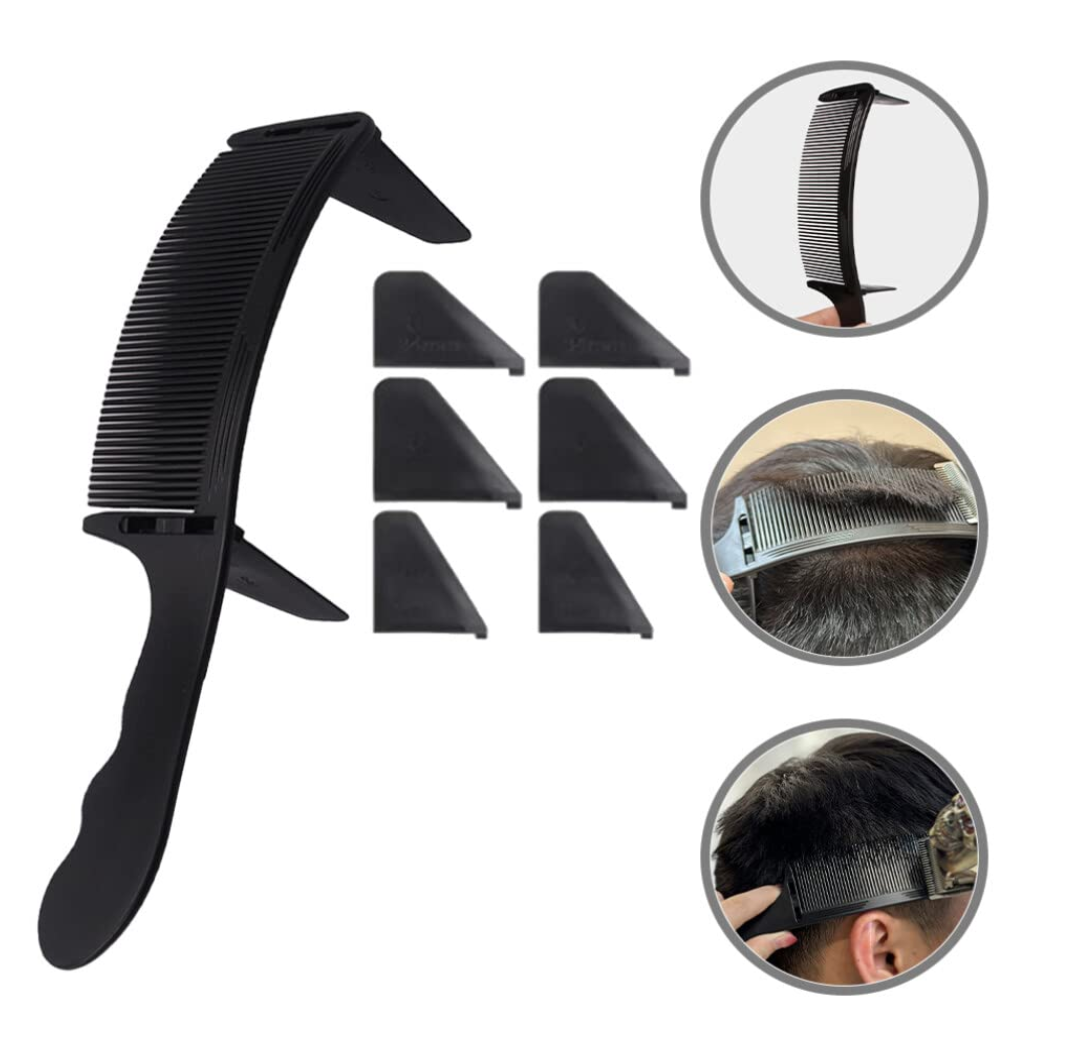 Professional Hair Positioning Comb with Angle Attachments