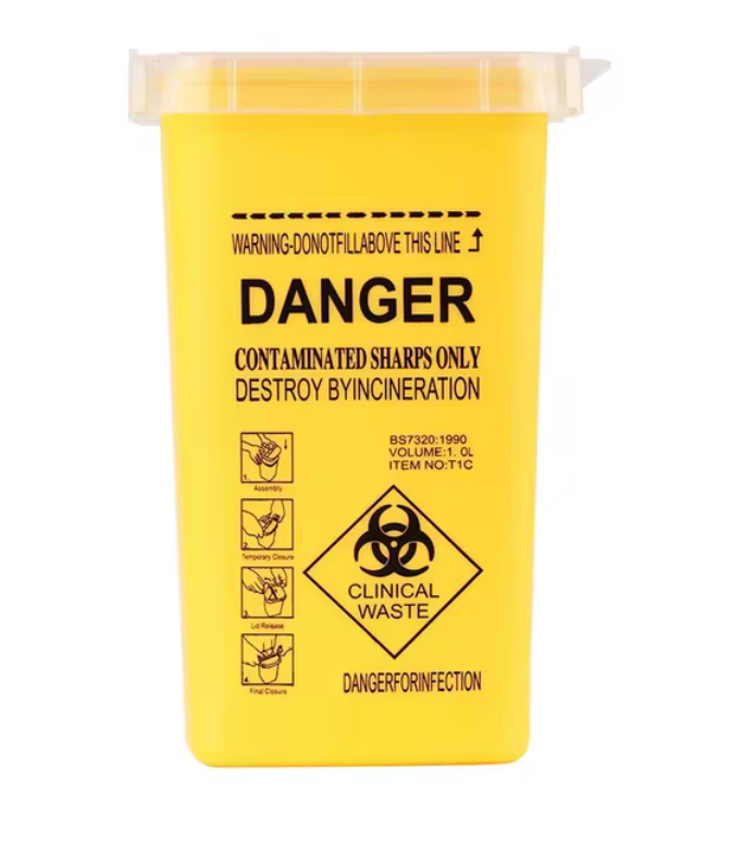 Razor Blade Disposal Case | Biohazard Waste Container