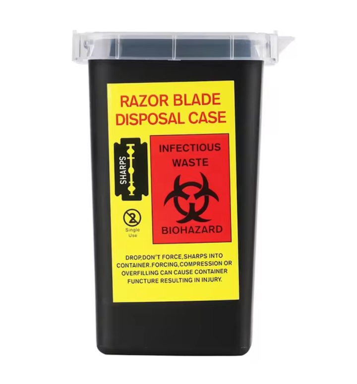 Razor Blade Disposal Case | Biohazard Waste Container