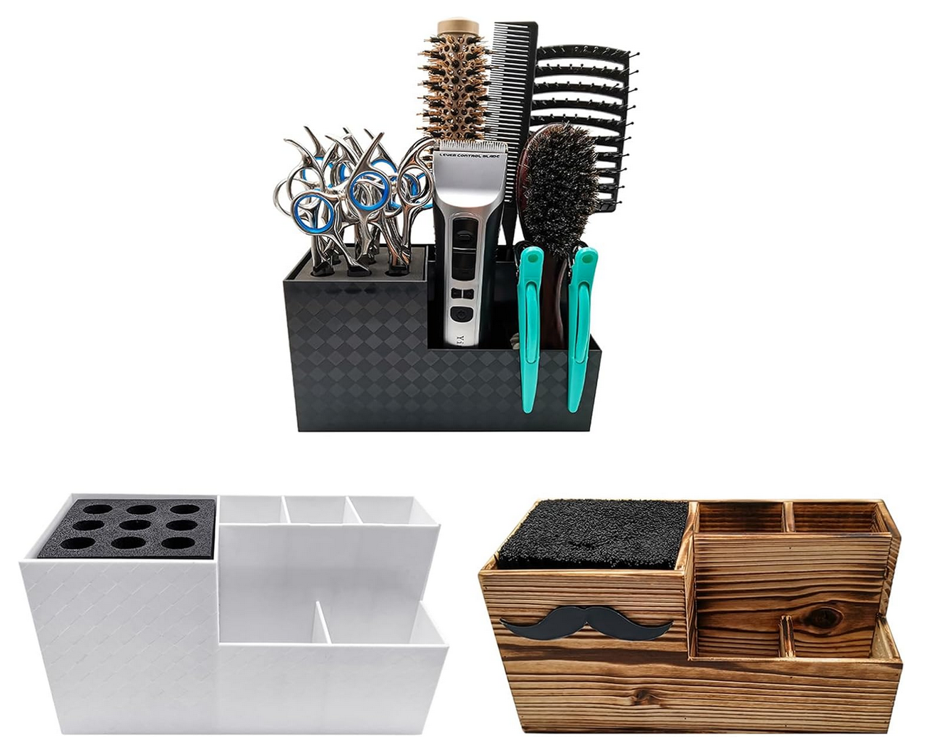 Multi-Compartment Barber Organizer